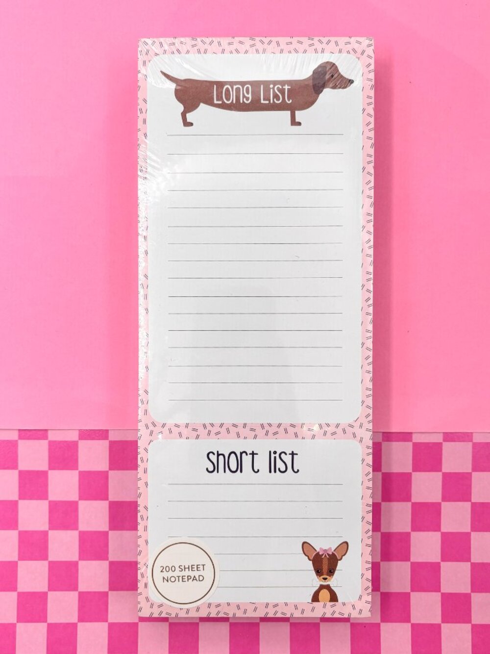 Dachshund List Pad